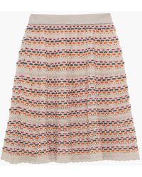 Missoni - Crochet-knit Wool-blend Mini Skirt - Lyst
