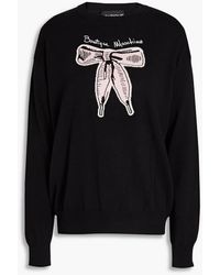 Boutique Moschino - Jacquard-knit Cotton And Cashmere-blend Sweater - Lyst