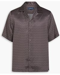 Frescobol Carioca - Roberto Printed Silk-Satin Shirt - Lyst