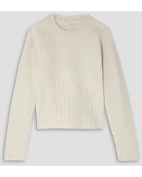 LVIR - Cutout Ribbed Wool And Cashmere-blend Sweater - Lyst