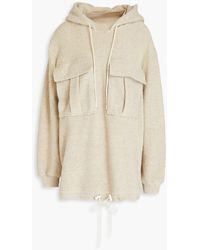 By Malene Birger - Wool, Cotton And Linen-blend Terry Hoodie - Lyst