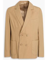 Officine Generale - Leon Double-Breasted Cotton Blazer - Lyst