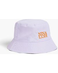 Nina Ricci - Embroidered Shell Bucket Hat - Lyst