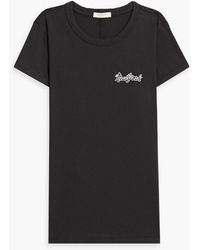 Rag & Bone - Embroidered Cotton-jersey T-shirt - Lyst