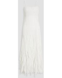 Jonathan Simkhai - Gertrude robe aus spitze und chiffon mit falten - Lyst