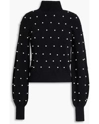 Zimmermann - Faux Pearl-Embellished Alpaca-Blend Turtleneck Sweater - Lyst