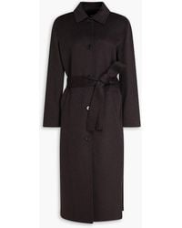 Theory - Wool And Cashmere-blend Felt Coat - Lyst