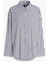 Rag & Bone - Jessica Striped Cotton-blend Poplin Shirt - Lyst