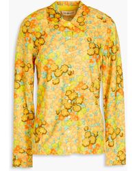 Tory Burch - Hemd aus chenille mit floralem print - Lyst