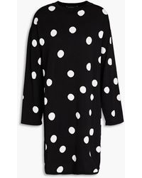 Boutique Moschino - Minikleid aus jacquard-strick mit polka-dots - Lyst