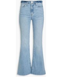 FRAME - Le Easy Flare High-rise Flared Jeans - Lyst