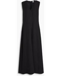 TOTEME - Lyocell And Linen-blend Midi Dress - Lyst