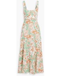 Diane von Furstenberg - Lya Floral-Print Woven Maxi Dress - Lyst