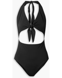 Mara Hoffman - Maddy Cutout Stretch-econyl Halterneck Swimsuit - Lyst