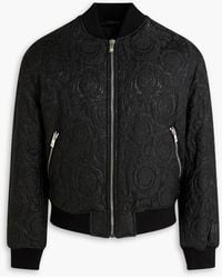 Versace - Metallic Brocade Bomber Jacket - Lyst