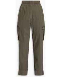 James Perse - Cargohose aus twill aus einer baumwoll-lyocellmischung mit streifen - Lyst