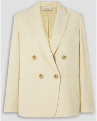 Vince - Double-breasted Crepe Blazer - Lyst