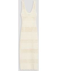 Solid & Striped - The Rhoda Cutout Crocheted Cotton Midi Dress - Lyst