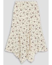 Veronica Beard - Mac Floral-print Silk-blend Crepe De Chine Midi Skirt - Lyst