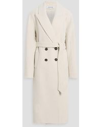 Veronica Beard - Della Dickey Double-Breasted Wool-Felt Coat - Lyst