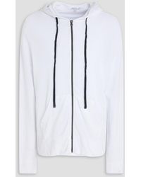 James Perse - Cotton-Terry Zip-Up Hoodie - Lyst