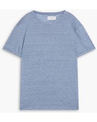 Officine Generale - Mélange Linen-jersey T-shirt - Lyst
