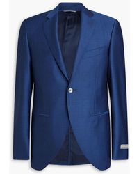 Canali - Wool And Mohair-blend Blazer - Lyst