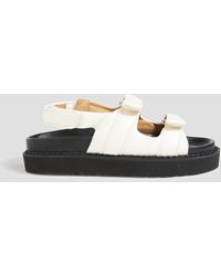 Isabel Marant - Madee Leather Slingback Sandals - Lyst
