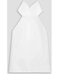 Tibi - Cotton-poplin Halterneck Top - Lyst