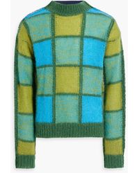 Marni - Jacquard-knit Wool-blend Sweater - Lyst