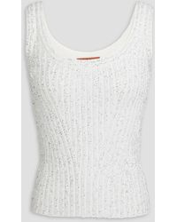 Missoni - Sequin-Embellished Ribbed Top - Lyst