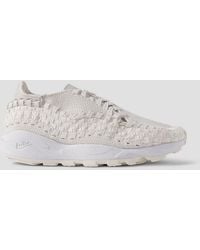 Nike - Air Footscape Suede-Trimmed Woven Webbing And Mesh Sneakers - Lyst