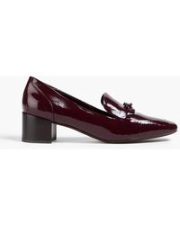 Tory Burch - Jessa Embellished Patent-leather Loafers - Lyst