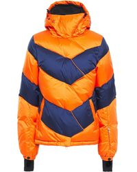 Perfect Moment Super Day Quilted Down Ski Jacket - Orange