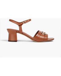 Ferragamo - Ondina 55 Embellished Leather Sandals - Lyst