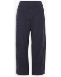 Rag & Bone - Leyton Cropped Cotton Tapered Pants - Lyst