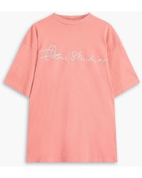 Acne Studios - Embroidered Cotton-jersey T-shirt - Lyst