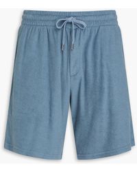 Frescobol Carioca - Augusto Cotton, Lyocell And Linen-blend Terry Drawstring Shorts - Lyst
