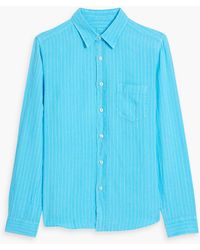 120% Lino - Pinstriped Linen Shirt - Lyst
