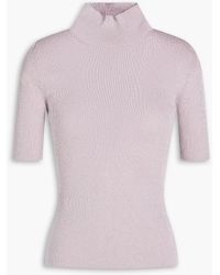 Missoni - Metallic Ribbed-knit Turtleneck Sweater - Lyst