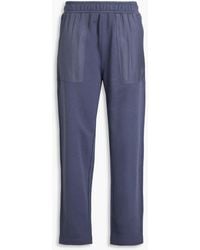 Emporio Armani - French Cotton-blend Terry Track Pants - Lyst