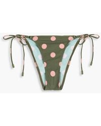 Zimmermann - Polka-Dot Mid-Rise Bikini Briefs - Lyst