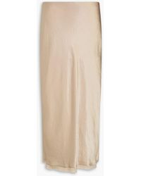 Vince - Crinkled-satin Midi Skirt - Lyst