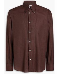 Paul Smith - Checked Cotton-blend Poplin Shirt - Lyst