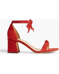 Alexandre Birman - Bow-embellished Suede Sandals - Lyst