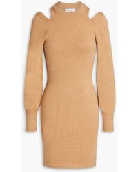 NAADAM - Cutout Cotton And Cashmere-blend Mini Dress - Lyst