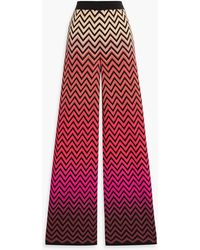 Missoni - Crochet-Knit Cotton-Blend Flared Pants - Lyst