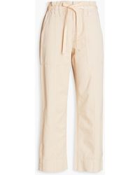 A.L.C. - Augusta Cropped Cotton-twill Wide Leg Pants - Lyst