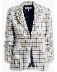10 Crosby Derek Lam - Button-embellished Checked Brushed Tweed Blazer - Lyst