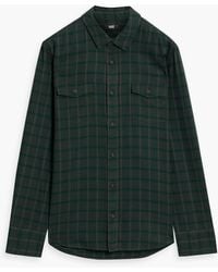 PAIGE - Everett Checked Cotton-Blend Shirt - Lyst